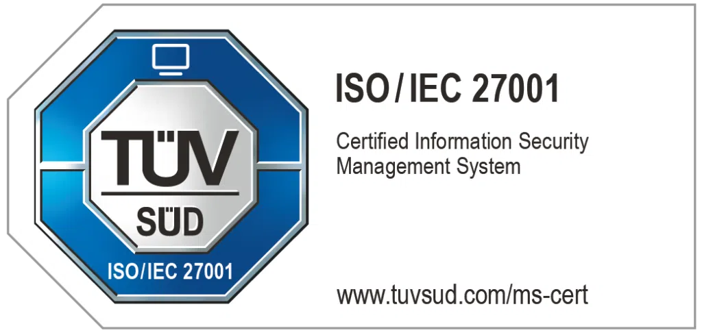 TÜV SÜD PRüfzeichen Cloud&Heat Technologies Zertifizierung ISO 27001