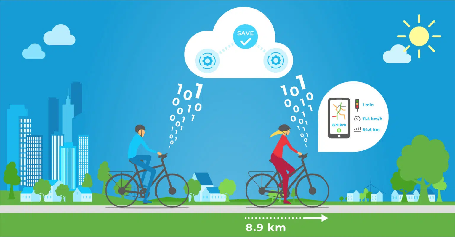 mvebis flow.d sustainable cycling City Cycling collects data