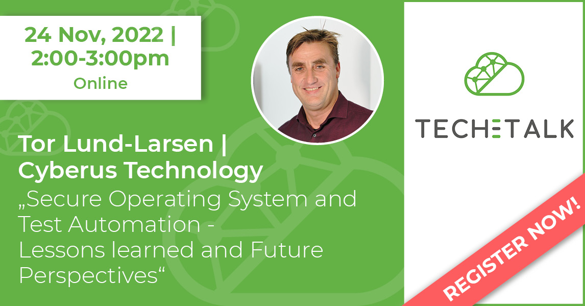Green-Cis Tech-Talks | Tor Lund-Larsen | Cyberus Technology