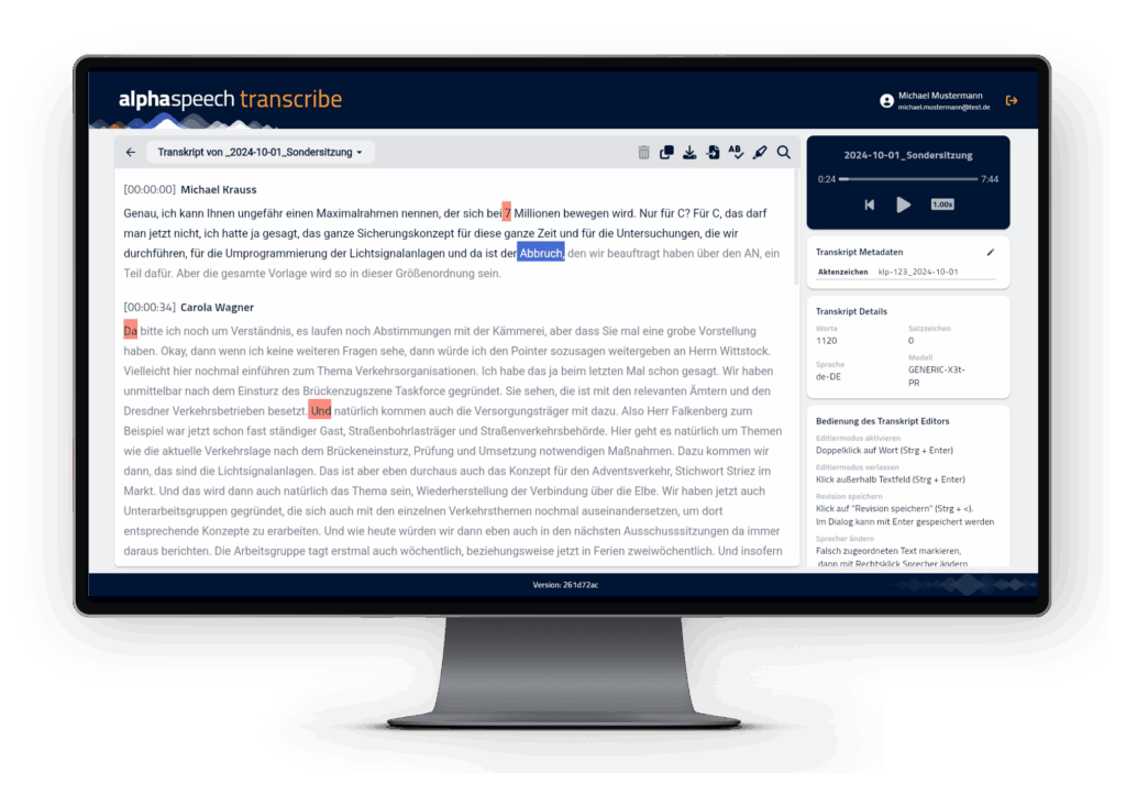 Referenzen | alphaspeech | Sprachtechnologie / KI-gestützte Sprachverarbeitung