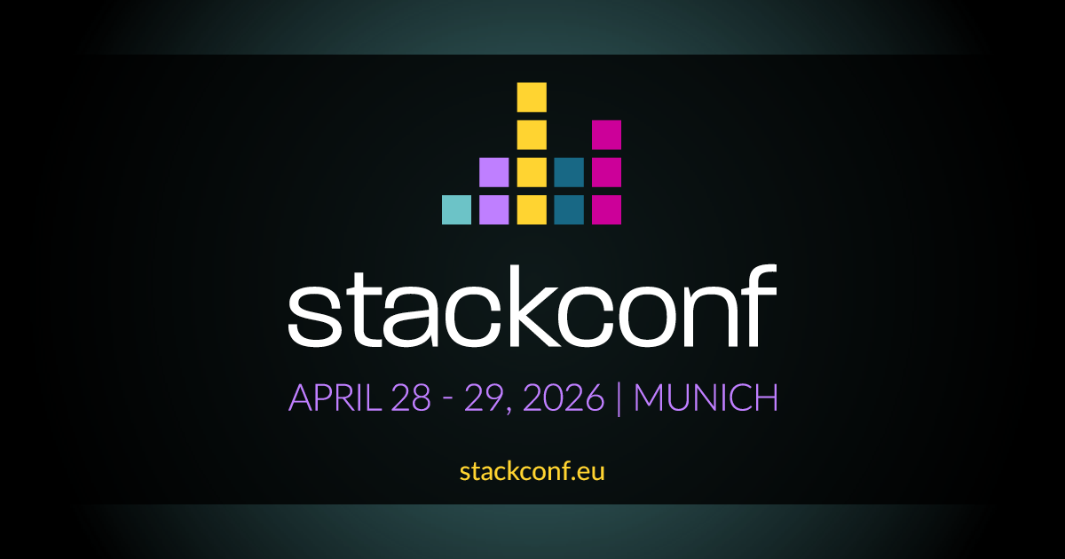 stackconf 2026 | 28 & 29 April 2026 | Munich